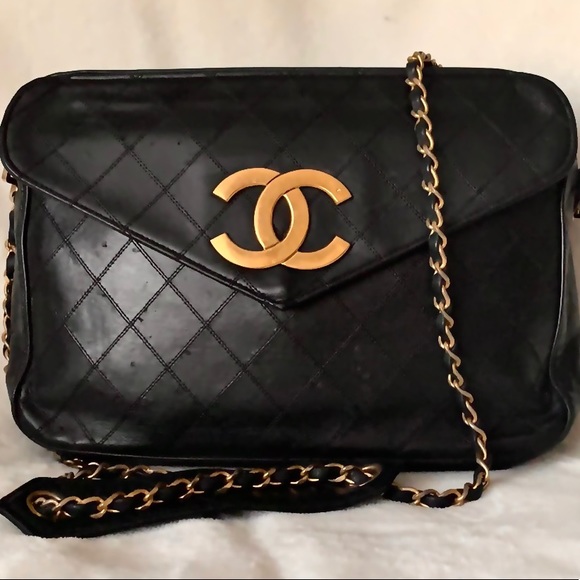 CHANEL Handbags - CHANEL Quilted Calfskin Jumbo Camera Case Flap Bag